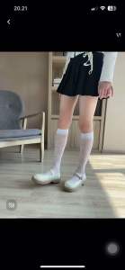 FeelMe KK-008 Kaos Kaki stocking wanita korean selutut motif silang stoking lolita gothic gaya jepang korean cosplay