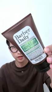 Makarizo barber daily face wash 100ml acne care & bright radiance