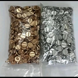 400 pcs Kancing Baju Dove Model Datar List Gerigi/ Kancing Jamur Muslim