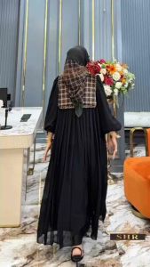 MIDI DRESS CERUTY MIX BLUDRU IMPORT BY SHR