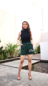 1861 celana pendek bahan paragon Santai