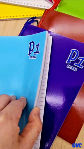 Spiral Notebook with Yarn Plain Color Cover - 80 Leaves