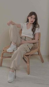 FUTI ID - JESSIE Pants / Celana Cargo Highwaist