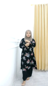 Set Tunik Rayon Diamond Premium mix Cringkel/Set Tunik Wanita Muslimah/Set Tunik Terbaru
