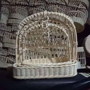 READY STOK keranjang rotan ayunan kotak 1 set isi 3 pcs keranjang hantaran