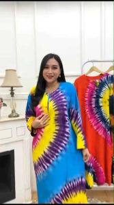 Longdress Jumputan: Bahan Nyaman & Desain Elegan