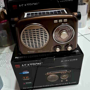 ASATRON R-1113 USB PORTABLE SPEAKER BLUETOOTH RADIO FM/AM/SW 1-7 3 BANDAS + SENTER
