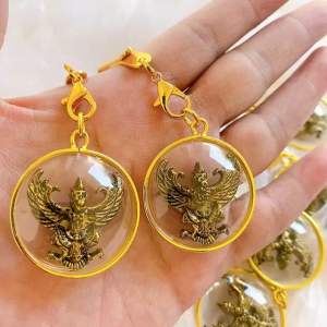 จี้พญาครุฑ+พร้อมแหนบทอง จี้พญาครุฑเลี่ยมทอง