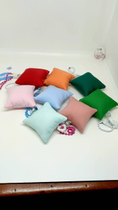 พวงกุญแจผ้าคอตตอนทวิลสีพื้นคละสี