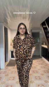 PLUS SIZE TERNO COLLAR PAJAMA SET SLEEPWEAR PAMBAHAY PANTULOG