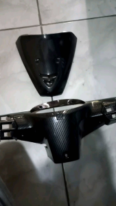 Batok Belakang & Tameng Dada Depan Kharisma Karbon