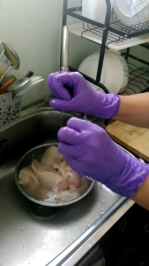 ถุงมือ​ยาง​ ไนไตร์​สีม่วง.Scb​ ไม่มีแป้ง​ เกรด​Aทำอาหาร​ยิบ​จับ​ชิ้น​งาน​ต่าง​ๆ