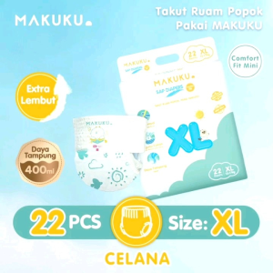 MAKUKU SAP Diapers Comfort Fit Mini Pants XL22 Popok Bayi Anti Gumpal
