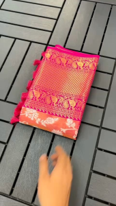 [PRE-ORDER] Banarasi Handloom Pattu Tissue Saree ( Delivery 15 Days )