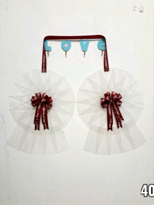 พวงมาลัยธนบัตร ริบบิ้นcongratulations แบบ 40 ใบ - แบบ 70 ใบ พวงมาลัยรับปริญญา ของขวัญรับปริญญา ของขวัญบัณฑิต ของขวัญปัจฉิม