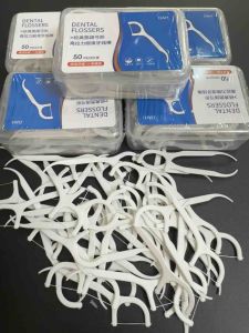 Sku209- Tăm chỉ nha khoa hộp 50 cái làm sạch răng miệng toàn diện