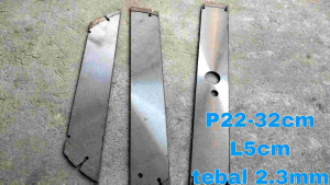 BAJA PATAH POTONGAN GERGAJI MARMER BEKAS/BAHAN BILAH PISAU SABIT SAMBUNGAN CANGKUL SEKOP