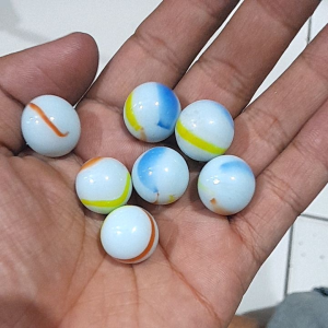 50 PC MAINAN ANAK KELERENG PUTIH / GUNDU PUTIH