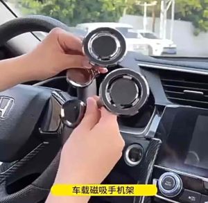 Earldom ET-EH342 Magnetic Suction Cup Phone Holder 360° Rotating Strong Magnetic Dashboard Windshield Zinc Alloy Mount