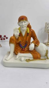 SAI BABA MARBLE STATUE HOME DECORATION ST612