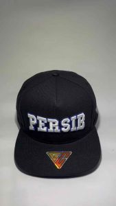 TOPI SNAPBACK HITAM PERSIB BORDIR PUTIH PREMIUM TERMURAH