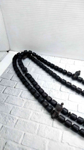 tasbih tijani batu marjan kelor hitam motif marjan C44