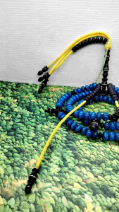 tasbih tijani batu marjan biru kombinasi yuser black C47