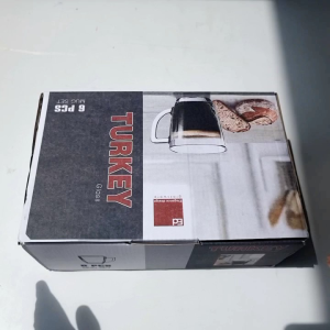 G233 [6 PCS] Gelas Kaca Kopi & Souvenir: Pilihan Terbaik untuk Anda