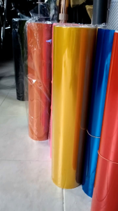 สติ๊กเกอร์ฟิล์มติดไฟใส 3 ชั้น ขนาด 40cm x100cm เนื้อนิ่มติดง่าย