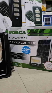 Bosca SO1 200w Solar Outdoor LED Flood Light Diecast Aluminum Waterproof IP65 Rated with Remote