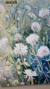 ภาพทิวทัศน์ ธรรมชาติ ดอกไม้สวยงาม กรอบรูปติดผนัง กรอบลอยแคนวาสมินิมอล แบบแบ่ง   ตกแต่งบ้าน ห้องนั่งเล่น ร้าน  สีสวยคมชัด (ส่งจากไทย)