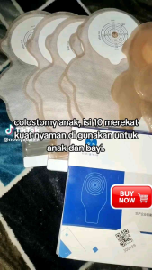 (10pcs) Baby Newborn Kids Children Stoma Pediatric Colostomy Bag Ostomy