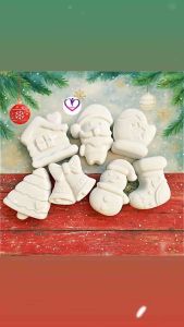 Combo tượng tô màu noel 7món  cho bé – bộ tượng giáng sinh sáng tạo quà tặng mùa lễ hội kèm màu tô -BigLove