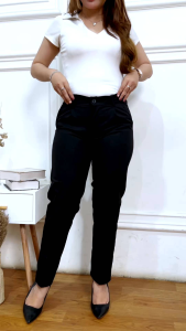Celana Baggy Pants pensil Premium - Celana Katun Slimfit Wanita Street Celana Kerja PInggang Karet Celana Chino Wanita Bahan Catton Street