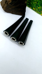 Once pipa kayu kelor hitam model segi enam minimalis C283