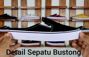 Sepatu selop pria slip on tanpa tali bustong kanvas slop Cowok mules wanita murah terbaru 2023 keren