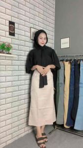 INEZ ROK CARGO TWILL IMPORT PREMIUM KEKINIAN-ROK SPAN CARGO TWILL STREACH WANITA