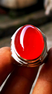 Batu cincin natural red baron super crystal