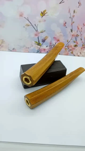 Cangklong Once pipa kayu kelor emas model blimbing segi delapan C161