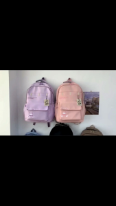 Korean-style Cute Backpack Lightweight Large Capacity Stylish Middle School Student Backpack Beg Sekolah Backpack Kanak-Kanak Sekolah Rendah Sekolah Menengah