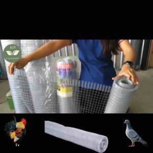 ตาข่ายกรงไก่ ตาข่ายกันนก ตาข่ายพลาสติก ป้องกันนกพิราบ สูง 1.50 เมตร x ยาว 30 เมตร ตอนส่งต้องพับครึ่งนะครับ