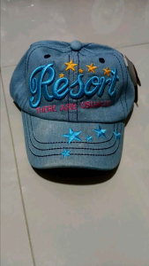 T.I - Topi Bisbol Anak Laki Perempuan Resort Denim Jeans Baseball Hat Import