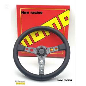 พวงมาลัย MOMO prototipo retro ก้านตรง ก้านเครปร่า 13.5นิ้ว