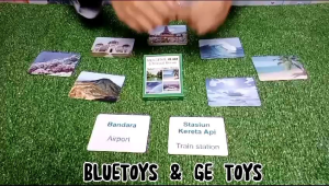 GAZ TOYS FLASH CARDS PENGETAHUAN DASAR MENGENAL ALAM DAN TEMPAT UMUM ALAT TERAPI WICARA