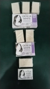Geisha White Exfoliate & Moisture Skin Brightening Bar 3PC Value Pack 65g x 3 Bars