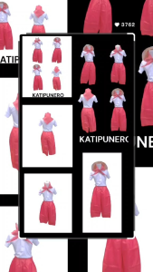 Katipunero Red pants for ADULTBuwan ng Wika Costume with Free scarf