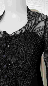 atasan kebaya pesta kebaya wisuda kebaya hitam + longtorso