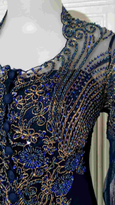 atasan kebaya pesta kebaya payet kebaya navy + longtorso