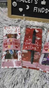 RAILEYSFINDS4YOU Valentines Themed - Pen Sleeve Pencil Sleeve Chocolate Sleeve (Assorted Designs)
