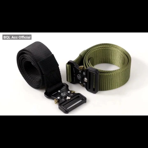 Sabuk Pria Gesper Tali Ikat Pinggang Canvas Military Tactical 125cm Gesper Pria Sabuk Cewek Desain Fast Unlock Rhodey Tali Ikat Pinggang Canvas Military Tactical 125cm - MU055
